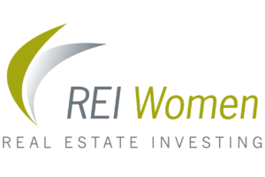 A black background with the rei women 's real estate investment trust logo.