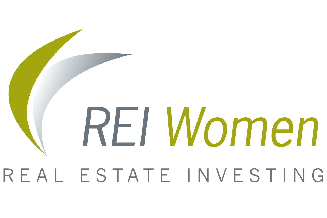 A black background with the rei women 's real estate investment trust logo.